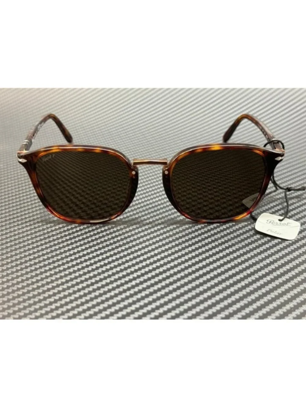 New Persol Men Havana Sunglasses 53-21-145